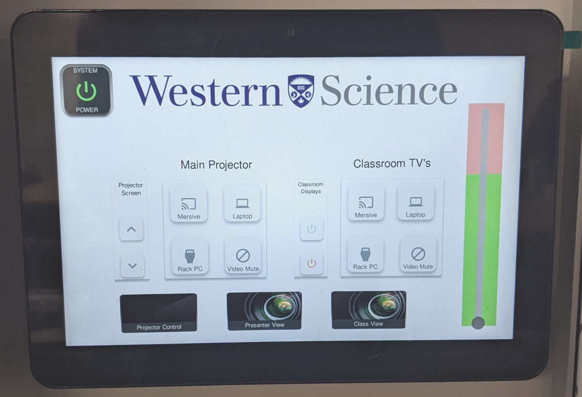 Image of AV Control Panel