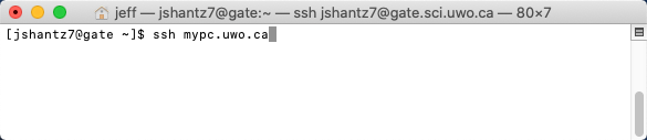 Establishing an SSH Connection to a Remote System