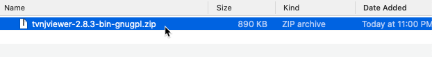 Extracting TightVNC Viewer