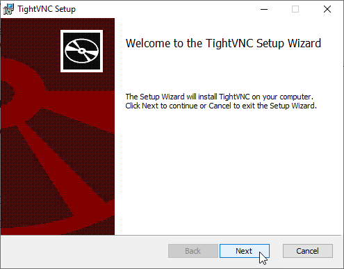 TightVNC installation