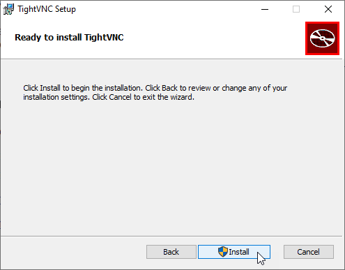 TightVNC installation