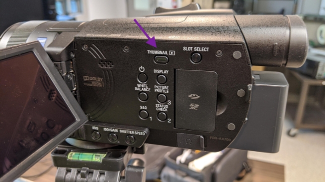 left side of camera